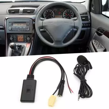 Адаптер кабеля Bluetooth 5.0 AUX с микрофоном для замены громкой связи для Fiat 500/Grande Punto/Qubo/Fiorino