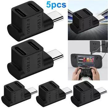 Адаптер консоли преобразователя типа C, 100 Вт, для Steam Deck (2 Type-C на 1 Type-C)