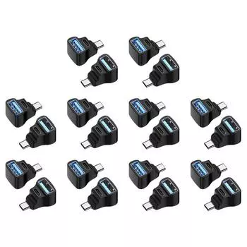 Адаптер-конвертер 1 в 2 USB-C 20 Гбит/с 8K 60 Гц 180 градусов U-образный для STEAM DECK