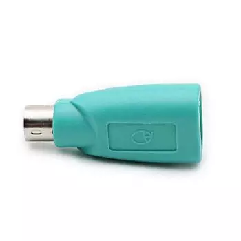 Адаптер-конвертер для компьютерной клавиатуры и мыши, PS/2 (папа) на USB (мама)