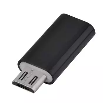 Адаптер-конвертер Micro USB Male to USB 3.0 Type C Female для синхронизации и зарядки Android (черный) белый