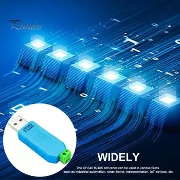Адаптер-конвертер USB-RS485 с адаптером поддержки чипа CH340/PL2303/FT232 для Win7 для Win10 XP/Vista для Linux для Mac OS для WinCE5.0 CH340 To 485