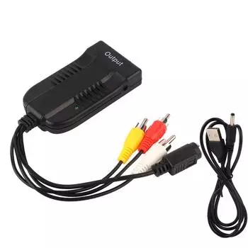 Адаптер-конвертер Z51B CVBS SVIDEO в HDMI с поддержкой высокого разрешения 720P 1080P Plug and Play