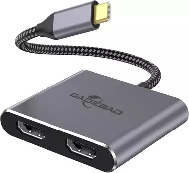 Адаптер-конвертор USB C HDMI USB Type C Dual HDMI Hub 1080P Multi Display 3 Screen HDMI Extended Mode Support USB Display Adapter 2 Port Dual Monitor