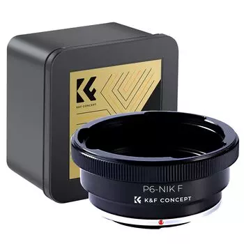 Адаптер крепления Concept Pentacon 6 Kiev 60 Lens Совместим с креплением Nikon F Эксклюзивно для конвертера крепления Nikon F D90 D300 D700 D7100 D7000 K&F - чёрный