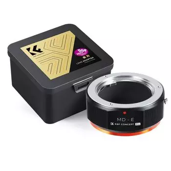 Адаптер крепления Concept Совместимость с Minolta Крепление MD Minolta Объектив MC SR Совместимость с Sony Крепление E NEX Камера Матовая отделка Реализация бесконечности Прямой магазин