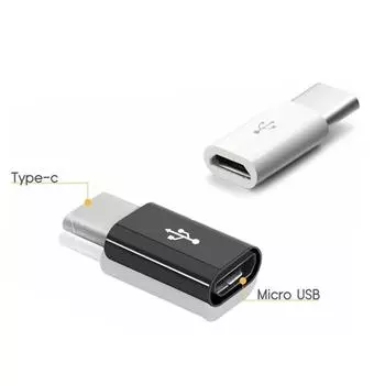 Адаптер Micro USB к USB C Адаптер мобильного телефона Разъем Microusb для Huawei Xiaomi Samsung Galaxy A7 Адаптер USB TypeC белый