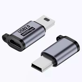 Адаптер Micro USB Micro USB Female To Mini USB Male Конвертеры Зарядное устройство Кабель для передачи данных Адаптер