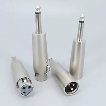 Адаптер микрофона 6,35 мм 6,5 моно на XLR 3-контактный разъем «папа-мама» конвертер 6,5 мм аудио штекер разъем питания розетка a1 1pcs male