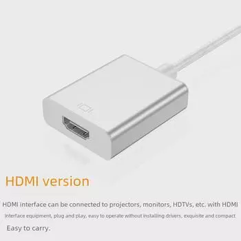 Адаптер Multi-Port Type-C to HDMI/VGA/DVI/DP для внешних дисплеев