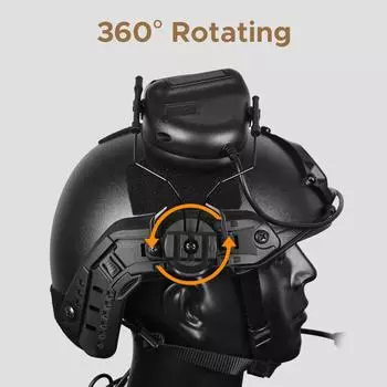 Адаптер направляющей для шлема и гарнитуры Кронштейн для гарнитуры Крепление для наушников Подставка для направляющей для шлема 19-21 мм армия зеленый