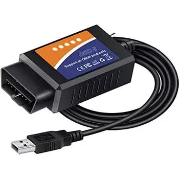 Адаптер Obd2 Elm327 USB-сканер с Ms-Can/HS Can Switch Профессиональный диагностический инструмент Obdii для Ford Mazda 15x22x5cm