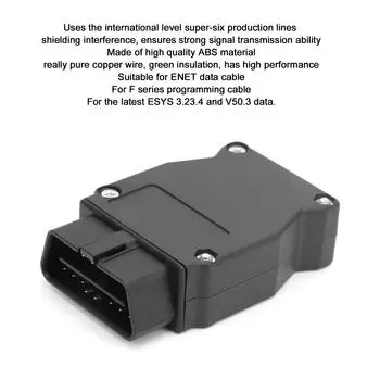 Адаптер OBD-адаптера Ethernet-OBD 2. Интерфейсный соединительный кабель. Диагностический инструмент, подходящий для FSeries.