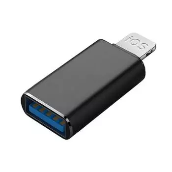 Адаптер OTG для мобильного телефона Iphone, адаптер U-диска для мобильного телефона, звуковая карта, мышь, подключенная к мобильному телефону Apple, женская головка Apple-USB чёрный