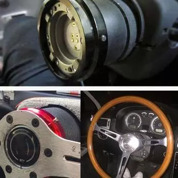 Адаптер отщелкивающейся ступицы Высокопрочный быстросъемный металлический универсальный руль Быстросъемный чёрный