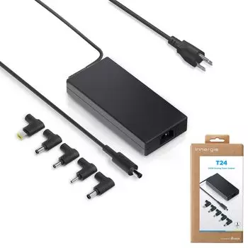 Адаптер переменного тока для игрового ПК и ноутбука Innergie T24 мощностью 240 Вт и 230 Вт. 5 типов вилок, совместимых с игровыми ноутбуками, такими как ASUS Alienware. Зарядное устройство входит в комплект.