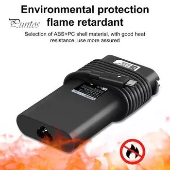 Адаптер переменного тока USB C Type C мощностью 130 Вт для Dell XPS 15 /XPS 17, зарядное устройство для ноутбука 20 В, 6,5 А, шнур питания для Precision 3551 3560 US Plug