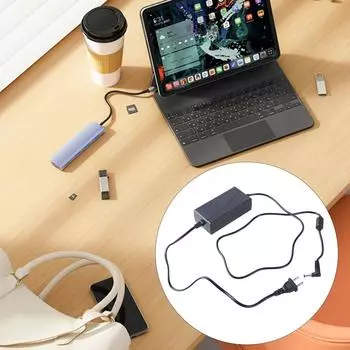 Адаптер питания 12 В 3 А, преобразователь 100-240 В с портом 5,5x2,5 мм для светодиодных лент, модульного освещения, настольного вентилятора, маршрутизатора Curved