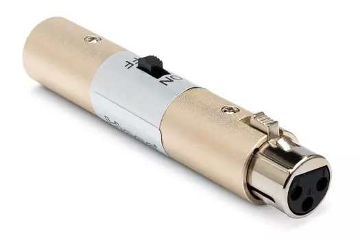 Адаптер питания динамического микрофона Hosa XLR Female to XLR Male GMS-274 серебряный