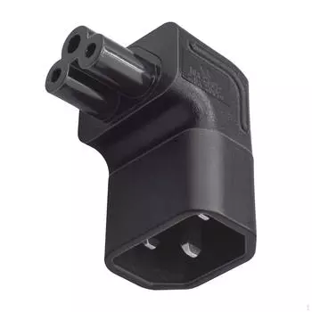Адаптер питания IEC320 C14 - C5, мужской и женский, ПВХ, профессиональный, прочный штекер для
