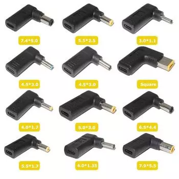 Адаптер питания ноутбука DC Plug Usb-C в универсальный адаптер для Lenovo Asus 4530 for HP