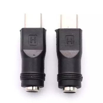 Адаптер питания постоянного тока, конвертер 5,5X2,1 мм, гнездо типа «мама» в разъем USB типа C, штекер