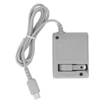 Адаптер питания, складной кабель длиной 45 дюймов, игровая консоль, настенное зарядное устройство для DS Lite 100?Вилка 240 В, США