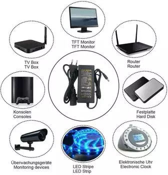 Адаптер питания светодиодов 12 В, 6 А, преобразователь переменного тока, трансформатор освещения драйвера светодиода для гибких светодиодных лент