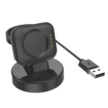 Адаптер питания Зарядное устройство Cradle Dock Bracket Base Подходит для часов 3/2/3 Pro Smartwatch Портативный USB-кабель для быстрой зарядки чёрный