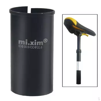 Адаптер подседельной трубы, сплав 31,6 мм, размер седла 30,9 мм чёрный