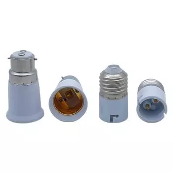 Адаптер преобразования B22 в E27: Удлиненный патрон лампы с байонетным креплением Upper B22 Lower E27