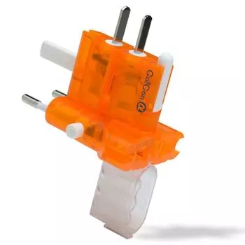 Адаптер-преобразователь питания для международного рынка Совместим с 9 типами розеток по всему миру Gokon W2 (RWG101OR (цвет: оранжевый))