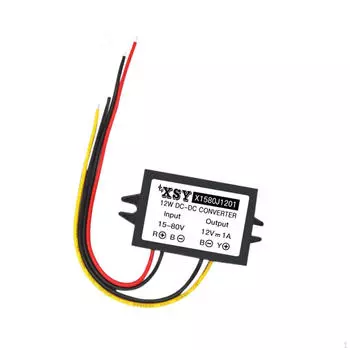 Адаптер преобразователя мощности автомобиля, стабильная производительность, пылезащитный регулятор для коробки 15V 80V to 12V2A