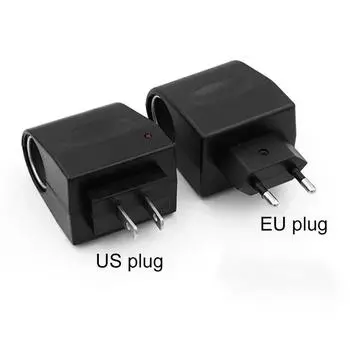 Адаптер прикуривателя автомобиля AC 220 В в DC 12 В EU US Plug Converter Адаптер для настенной розетки Автоматический преобразователь Автомобильный аксессуар