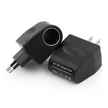 Адаптер прикуривателя автомобиля AC 220 В в DC 12 В EU US Plug Converter Адаптер для настенной розетки Автоматический преобразователь Автомобильный аксессуар