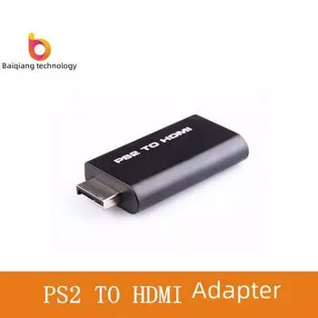 Адаптер PS2-HDMI с аудио- и видеоконвертерным кабелем чёрный
