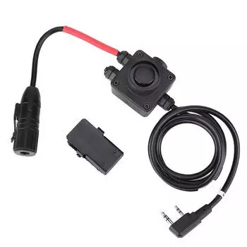 Адаптер PTT Push to Talk для военных радиостанций серии Z-TAC Наушники-гарнитуры Z134-KEN