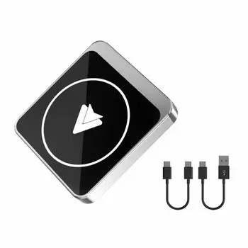 Адаптер Q1B 2 в 1, беспроводной автомобильный Play, Android Auto Carplay Dongle, Bluetooth, WIFI, Plug And Play, Type-C/USB, автомобильный адаптер чёрный