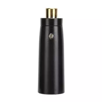Адаптер RCA Female to XLR Male, позолоченный, для микрофона микшера, черный