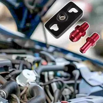 Адаптер регулятора топлива для автомобильного алюминиевого сплава, регулятор давления топливной рампы, красный адаптер топливной рампы, замена