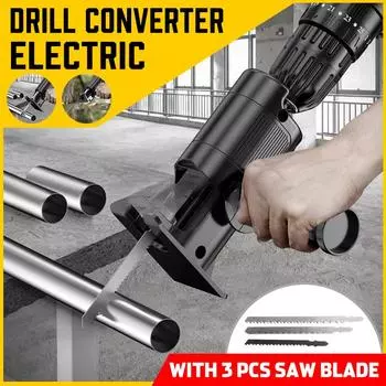 Адаптер Ручной инструмент Пильные полотна Пила Электродрель Модифицированная Аккумуляторная Сабельная пила Электродрель Металл ПВХ Деревообрабатывающий инструмент 5 шт