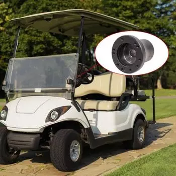 Адаптер рулевого колеса Модифицированные детали Превосходная производительность Алюминиевая быстросъемная втулка тележки для гольфа чёрный