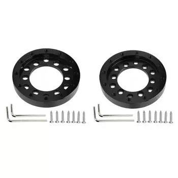 Адаптер рулевого колеса с черной пластиной из алюминиевого сплава с ЧПУ для G25 G27 G29 G920 13 14in Steerin 70mm/2.75in