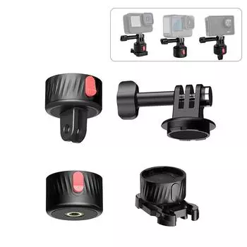 Адаптер с магнитной присоской Адаптер для штатива Быстроразъемные винты для крепления на основании с быстрой заглушкой GoPro Magnetic Mount Base чёрный