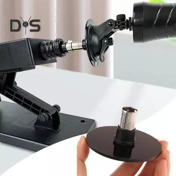Адаптер с присоской 8 см, универсальные разъемы 3XLR для телескопического линейного привода, держатель для крепления, несущий нагрузку, безопасный аксессуар «сделай сам» для персонализированного чёрный