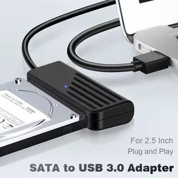 Адаптер SATA-USB 3.0, кабель типа C-SATA, высокоскоростная передача данных 5 Гбит/с, адаптер SATA для 2,5-дюймового жесткого диска SSD USB2.0 to SATA Cable 30CM