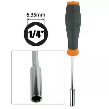 Адаптер шестигранный для отвертки, магнитный, 1 шт., шестигранник 6,35 мм