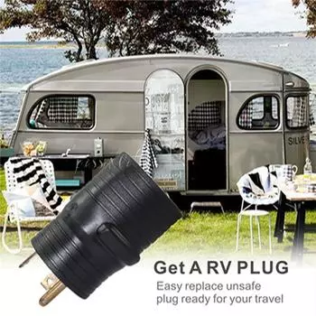 Адаптер шнура питания для автофургона 125 В, 30 А, штекер на 50 А, гнездо (AU Plug) Аксессуары для автомобильных аккумуляторных батарей чёрный