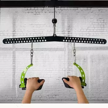 Адаптер системы тросового шкива с двойной на одинарную рукоятку D для крепления троса на перекладине для тяги вниз, тросовый тренажер для стойки для приседаний
