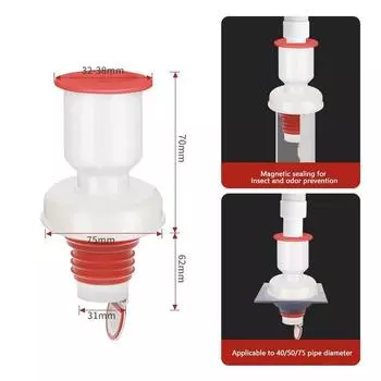 Адаптер сливной трубы для раковины с защитой от запаха, дренажная труба для водопровода, дренажные принадлежности для стиральной машины 9